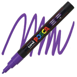 Uni-Ball Posca 0.9-1.3mm Fine Bullet Tip PC-3M - Violet
