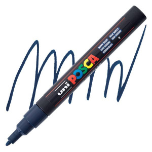 Uni-Ball Posca Μαρκαδόρος PC-3M Λεπτό 0,9-1,3mm Navy Blue