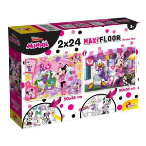 Lisciani  Παζλ Maxi Floor Double-Face Minnie Mouse 2x24 Κομμάτια